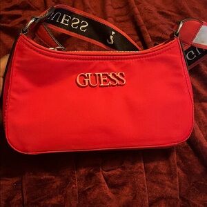 Guess Bold Red Shoulder Bag